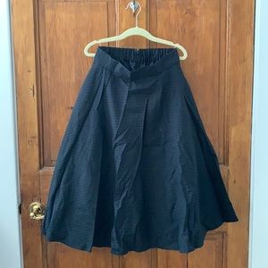 Uniqlo Navy Blue Circle Skirt